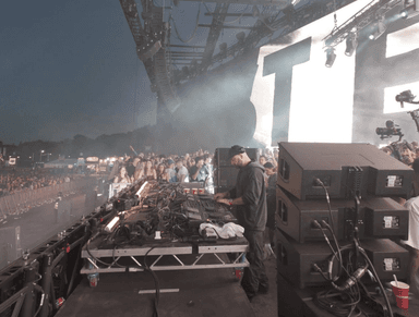 Stage lights at a live show